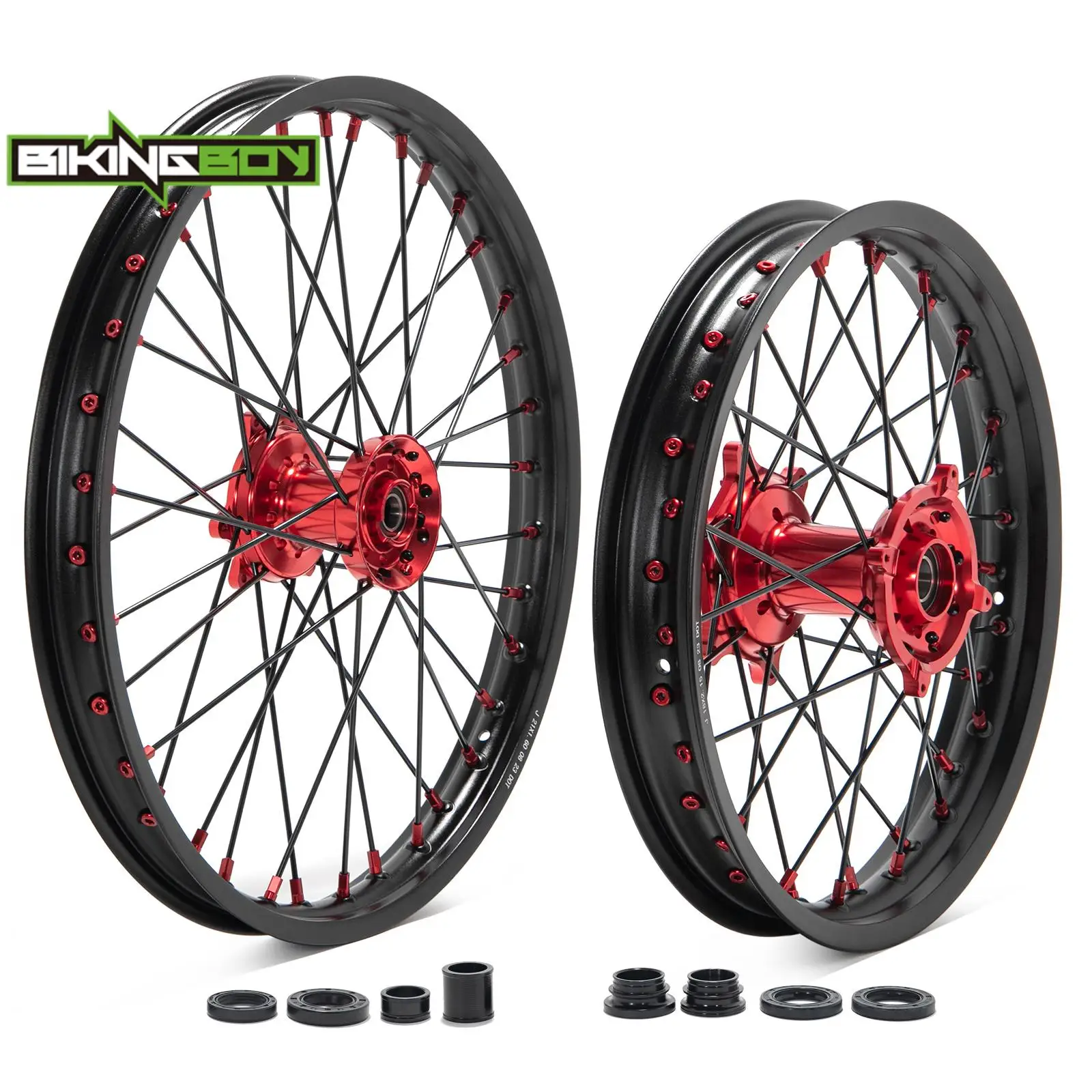 BIKINGBOY For CR125R CR250R 02-07 CRF250R 04-13 CRF450R 02-12 CRF250X 04-09 12 13 CRF450X 05-09 Front 21