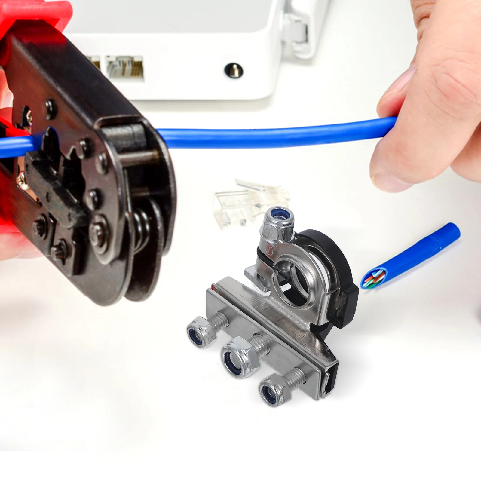 

2pcs 12mm Pure Copper Terminal Connectors Fold Continuously Car Truck Marine Electrical Post Adapter Sets Heavy Duty