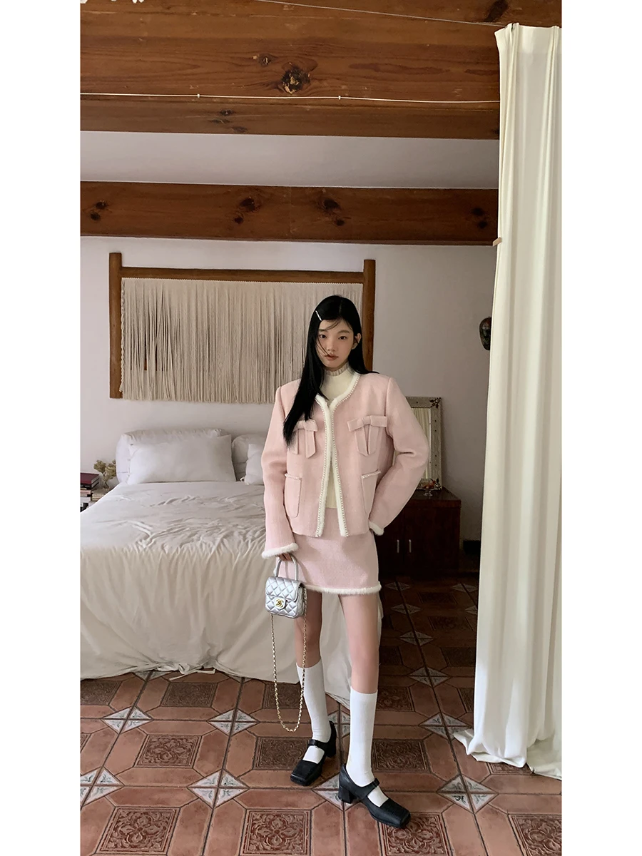 

Red Celebri Sle Хлопковая пуховая куртка женская осень-зима Новое поступление Ele Faionable комплект из двух предметов теплый Thiened Lon...