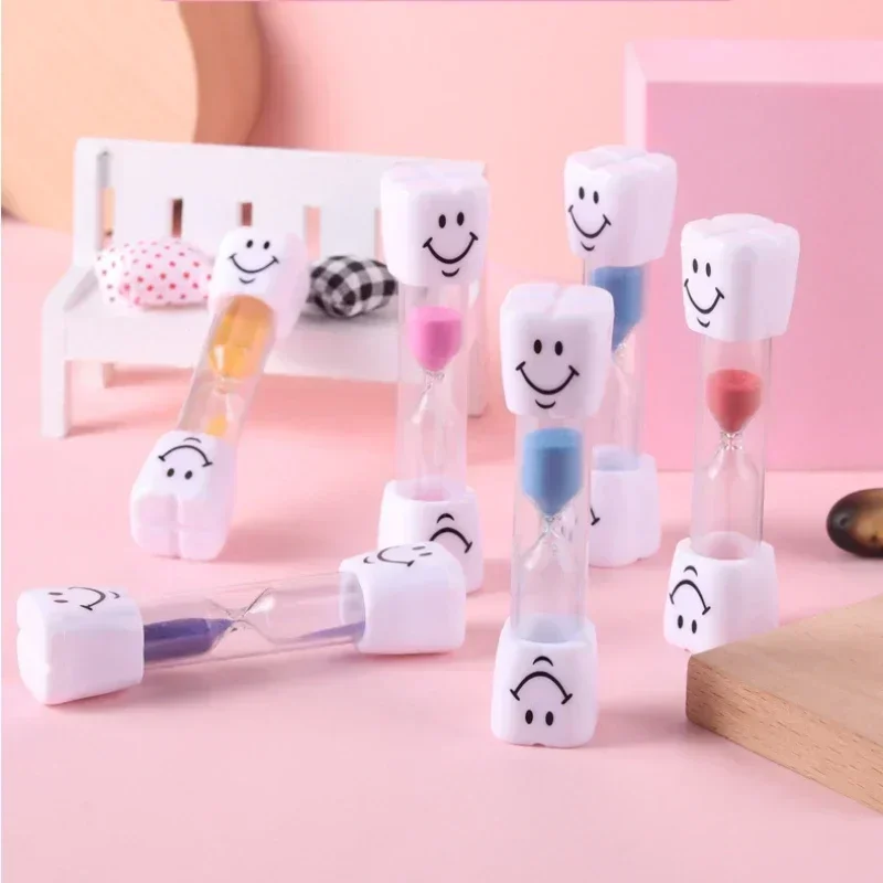 3 Minute Smiling Face Tooth Brushing Hourglass Sand Timer Sand Clock Desktop Ornament Sand Watch Kids Gift Home Decoration