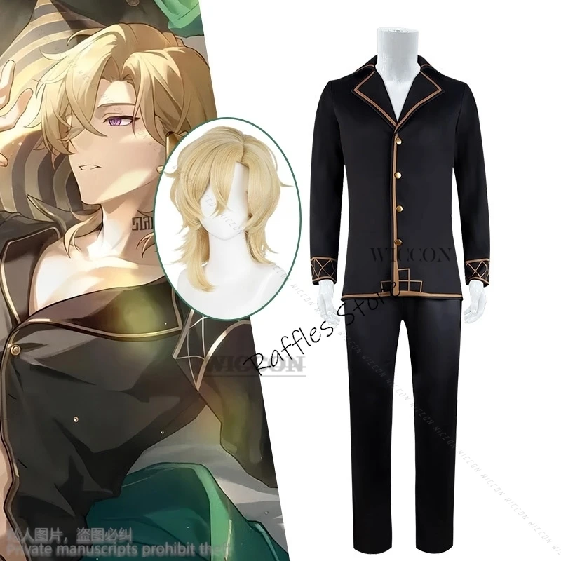 Game Honkai Star Rail Costume Wig Uniform Topaz Colleagues Interastral Peace Corporation Halloween Men Women Pyjamas Aventurine