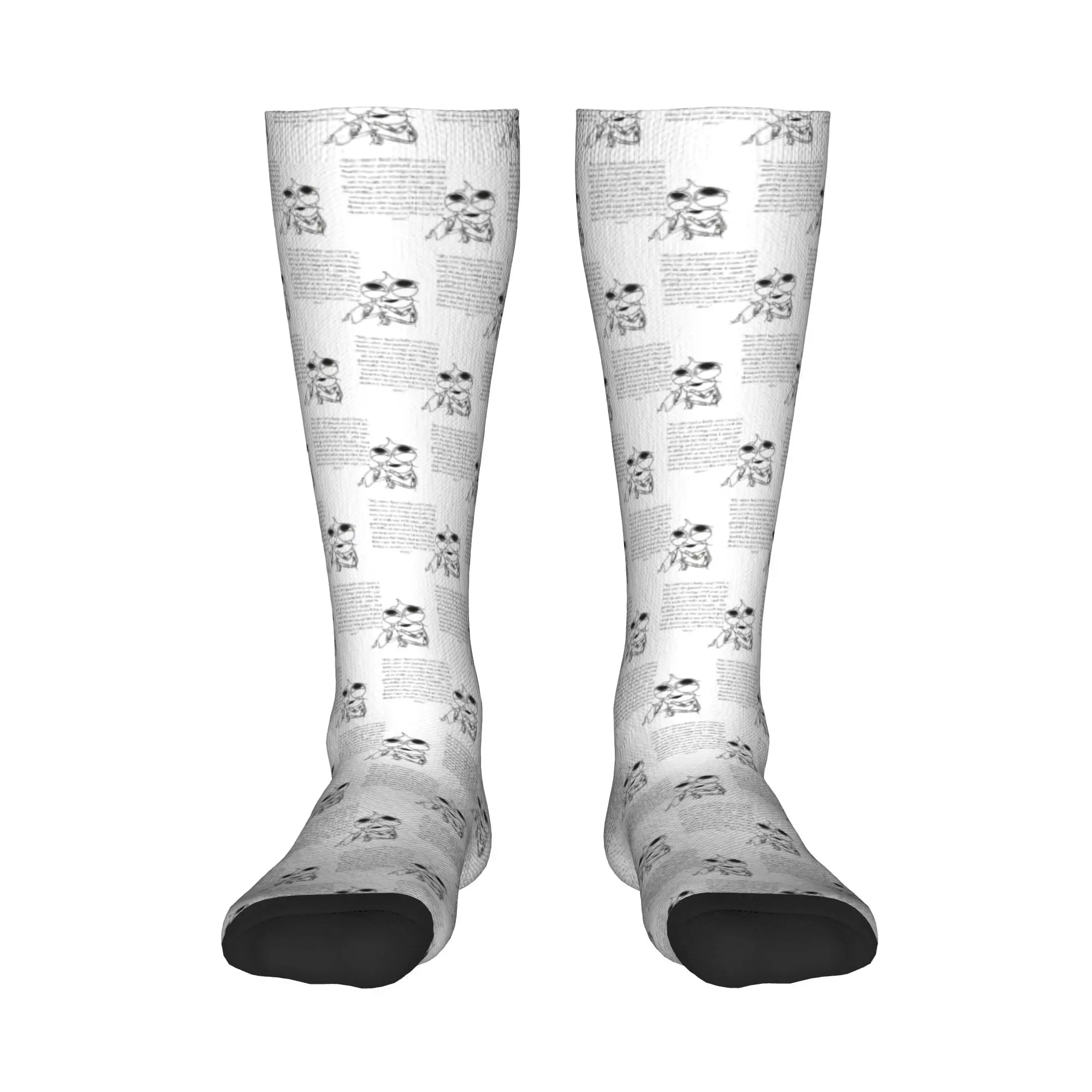 

Всесезонные чулки для экипажа, носки с надписью «Акула», креветки, цитата, Harajuku, модные длинные носки в стиле хип-хоп, аксессуары для мужчин и женщин, подарки