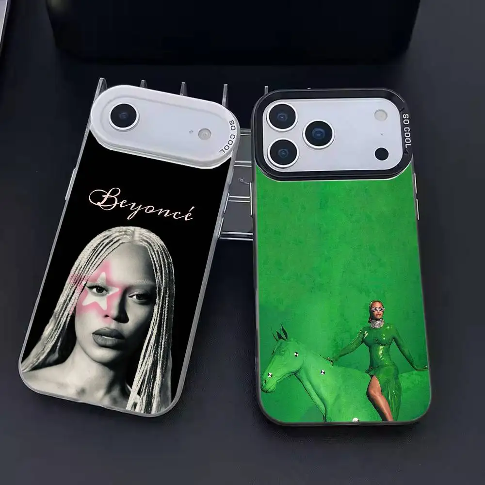 

Singer B-Beyonce Phone Case For iPhone 17,16,15,14,13,12,11,Pro Max,Plus Candy Silver Cover