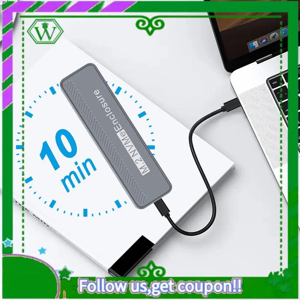 กล่องใส่ SSD รุ่น ABIK-M2 แบบ Type-C รองรับ USB3.2 ความเร็ว 20Gbps สำหรับ SSD NVME ขนาด 2230/2242/2260/2280 แบบ M Key