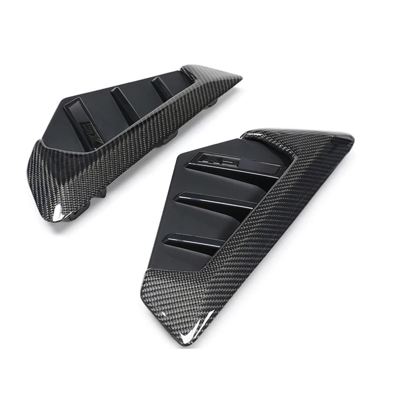 ABS+3K Real Carbon Fiber Replacement Style Car Side Fender Vent Trim Cover for BMW X5 G05 X5M F95 2023-ON with Logo