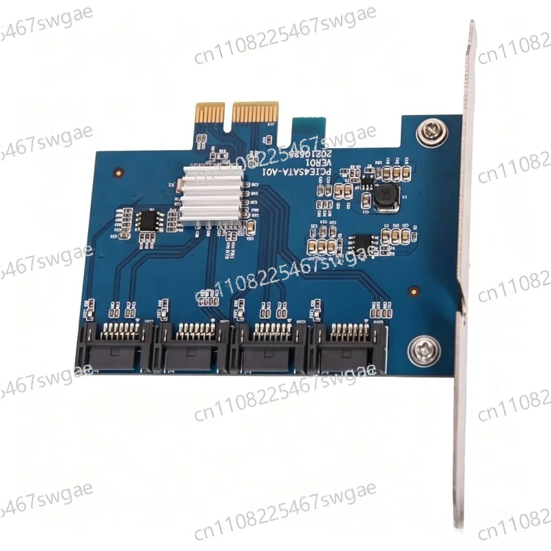 Adapter Card 6G Drive-free Support Black Synology PCI-E To SATA3.0 Expansion State Drive Card 4-port SSD Solid