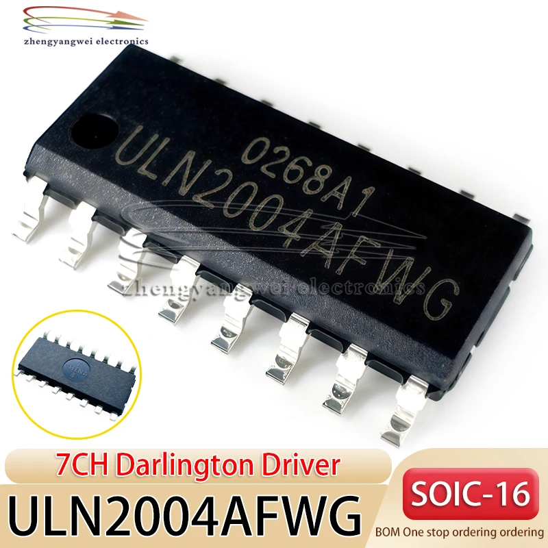 

10PCS code ULN2004AFWG ULN2004AFW ULN2004A SOP16 7-way Darlington driver Darlington transistor array