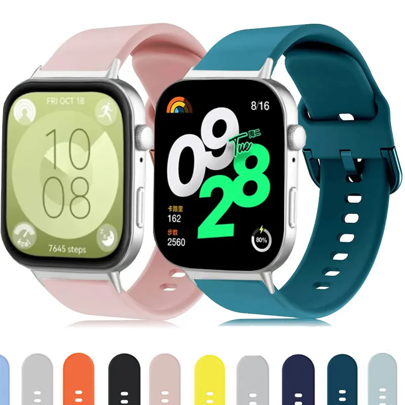 Sport Bracelet for Redmi watch 4 strap SmartWatch WristBand Accessories Soft Silicone Watchband correa for xiaomi mi band 8 pro