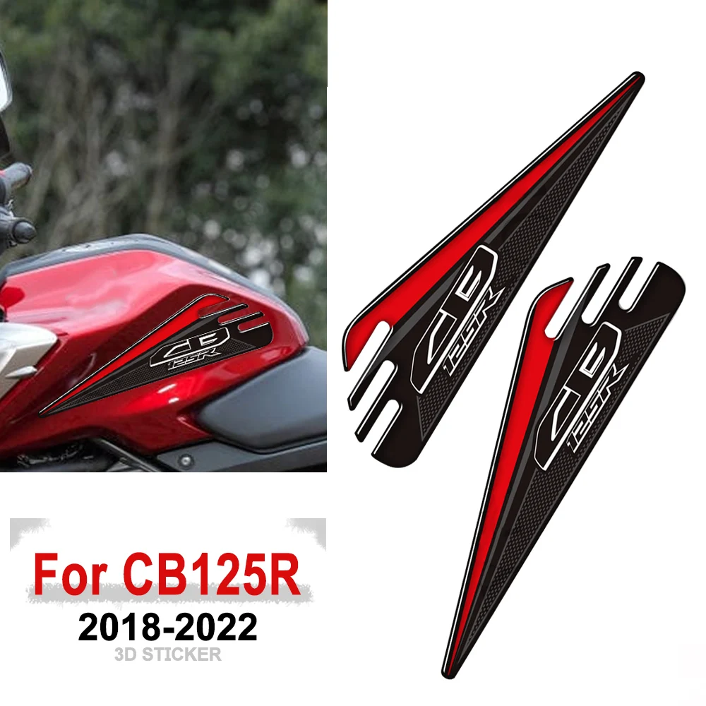 For Honda CB125R CB125R CB 125 R 2018 2019 2020 2021 2022 Motorcycle Fuel Oil Side Tank Pad Stickers Kit Knee Protector Decal