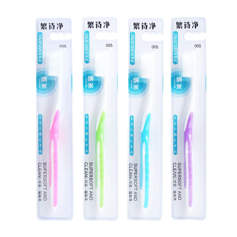 1 PC Adult Medium Hard Bristled Toothbrush Multi Functional Spiral Bristles Family Combination Outfit With Wide Head Toothbrush