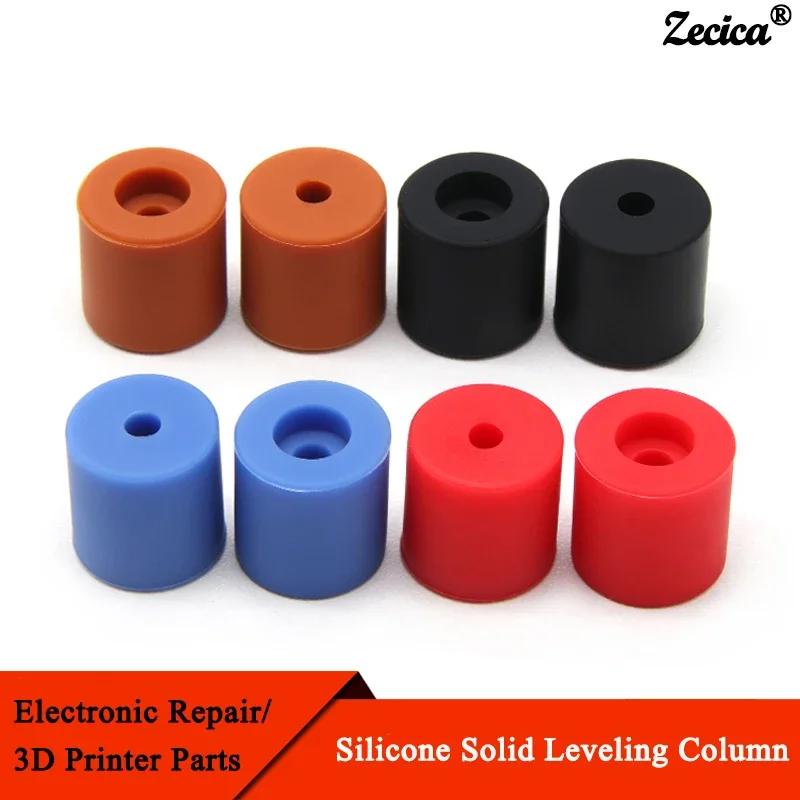 4PCS/set Hot Bed Leveling Column For CR-10/ CR10S CR-X Ende-3 Silicone Solid Spacer Platform Leveler 3D Printer Parts