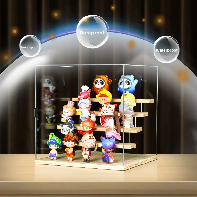 Acrylic Bubble Display Stand Dustproof Collectible Figure Model Showcase Storage Box Trendy Plaything Modern Minimalist Design