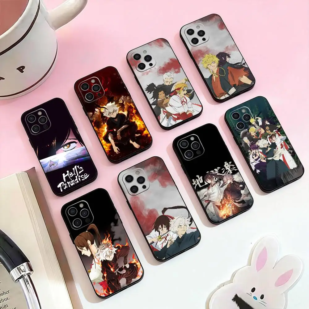

HOT Hell's Anime Paradise Phone Case Silicone Soft For IPhone 17,16,15,14,13,12,11,XS,Plus Pro Max
