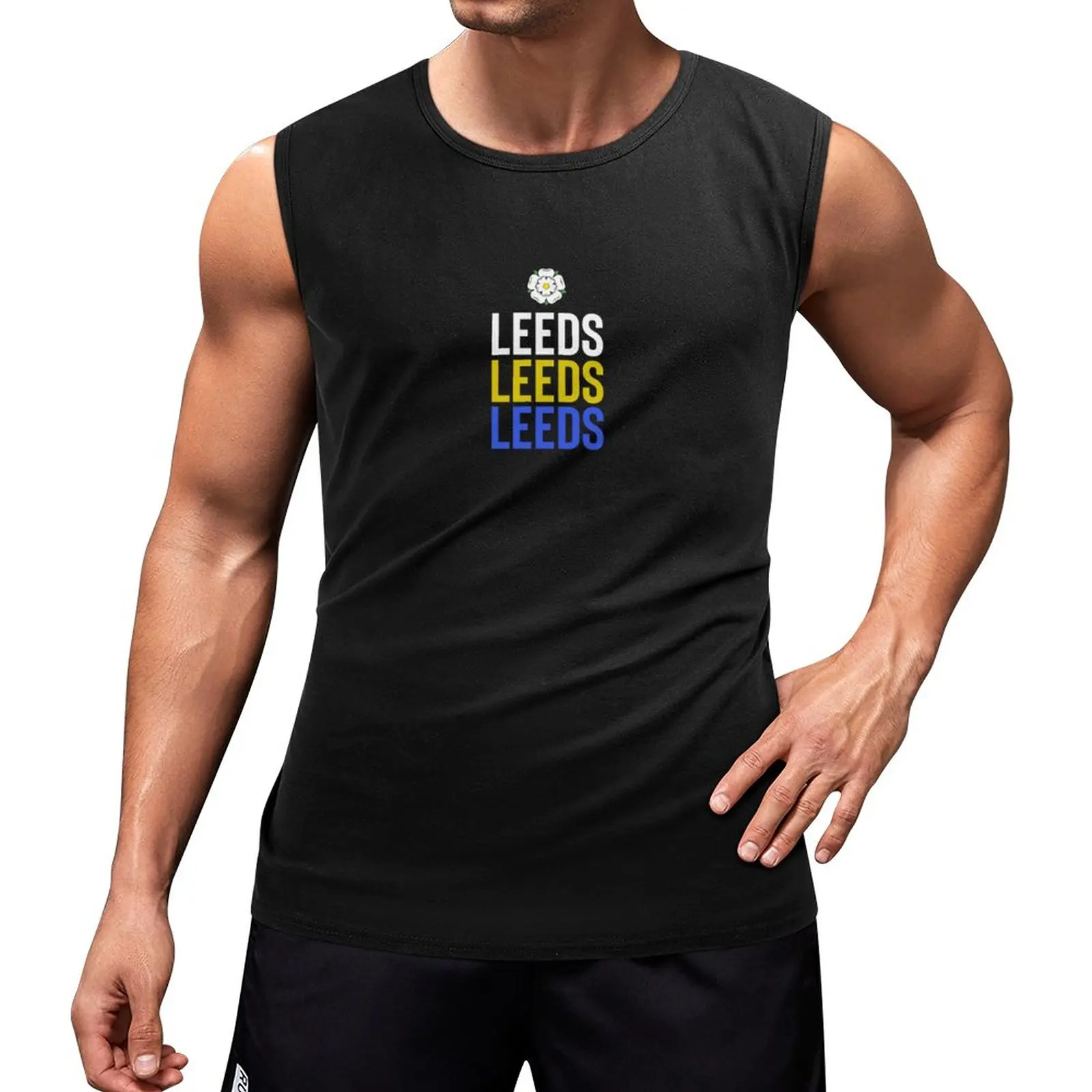 

New Leeds Leeds Leeds Tank Top sleeveless Men's t-shirts t-shirt gym man essentials vest men