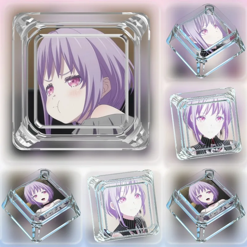 

BanG Dream! Nyamu Yūtenji Anime Artisan Point Keycap Cute Cartoon Transparent Personalized Gaming Mechanical Keyboard Keycap