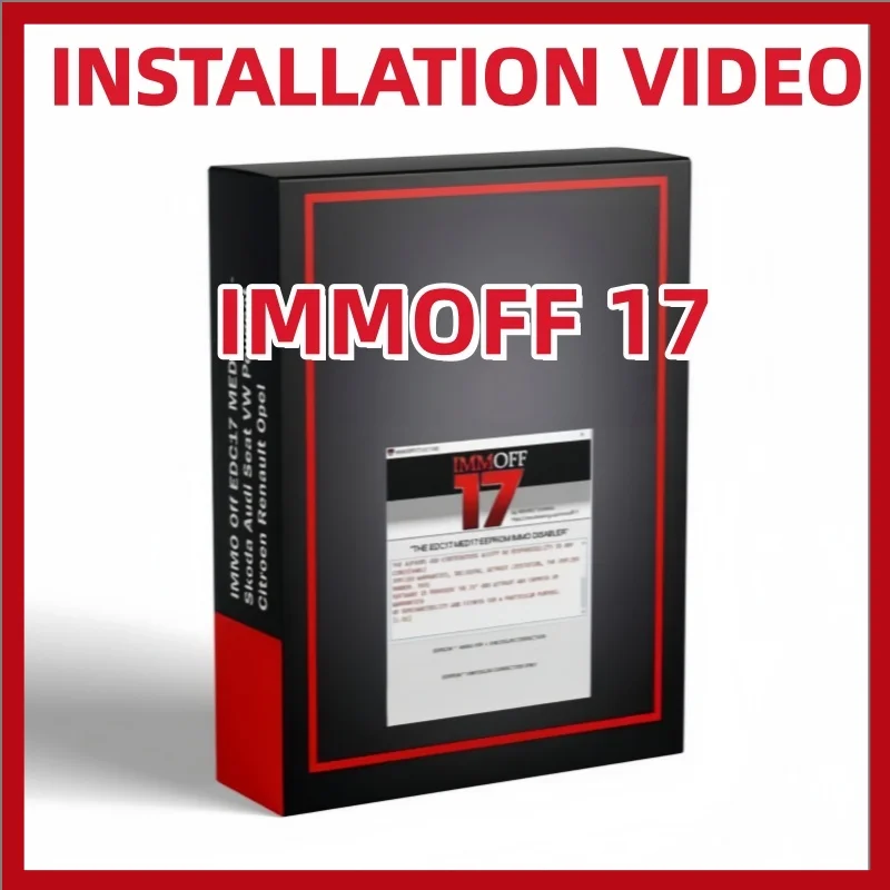 IMMOFF17 Software Activate Version EDC17 MED 17 Immo Off Ecu EEPROM IMMO PATCH Checksum Correction To IMMO OFF Flash