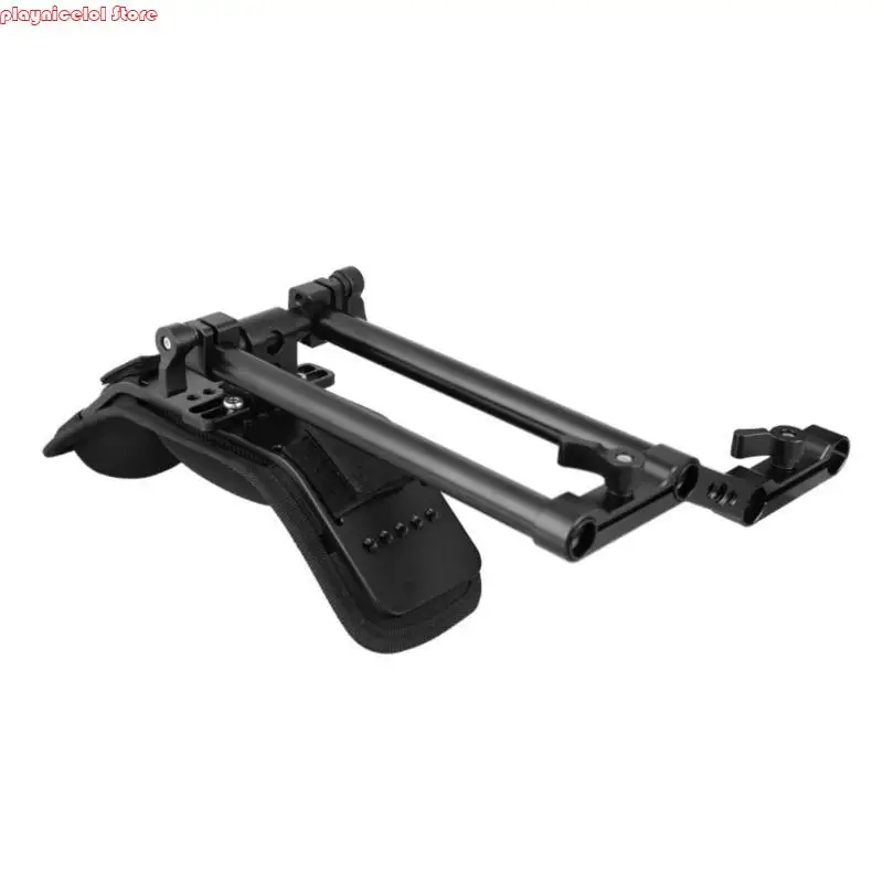 

E8BA Shoulder Mount Rig With Z Arm 15mm Rod Support Shoulder Pad Attachment For Video Camcorder DSLR Camera Accessories