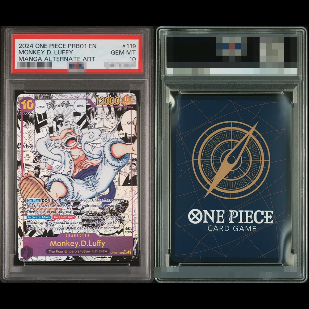 قطعة واحدة لوفي ألت آرت SEC جوهرة النعناع الإنجليزي 10s بطاقة الصف المذهل P.S.A 10 جامع بطاقات الوكيل المتماثلة عالية الجودة