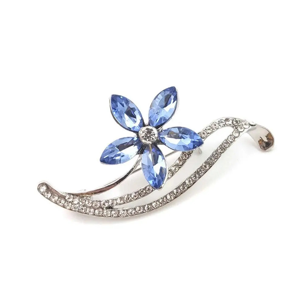 1PCS Rhinestone Flower Brooches Vintage Sweater Brooches Jewelry Gifts For Women Fashion Jewelry