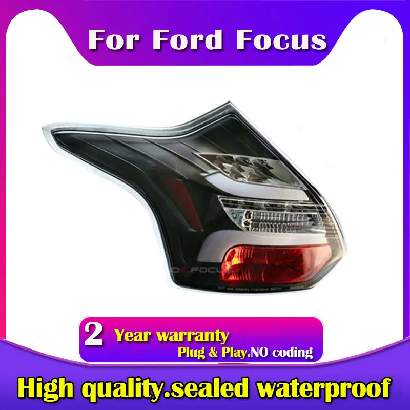 

New Dynamic for 2012 2013 2014 Year for Ford Focus 3 Hatchback Strip Focus Tail Lamp Rear Back Red
