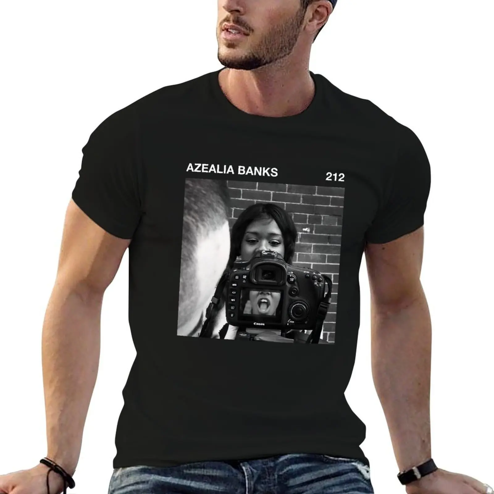 

Azealia Banks - 212 [Black Frame] T-Shirt essential t shirt t shirt man casual man t shirts graphic T-shirt