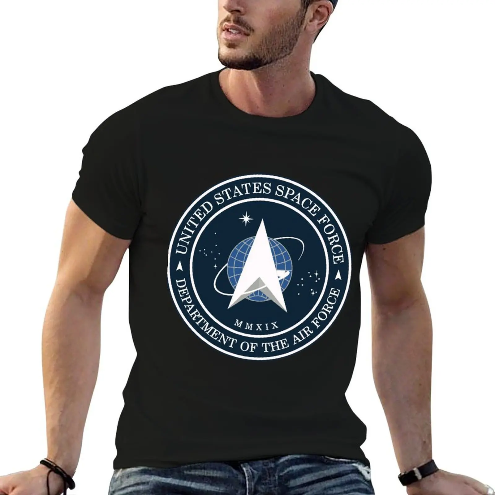 

US Space Force Logo T-Shirt cotton t shirt pack t shirts for man cotton t shirt for man T-shirt