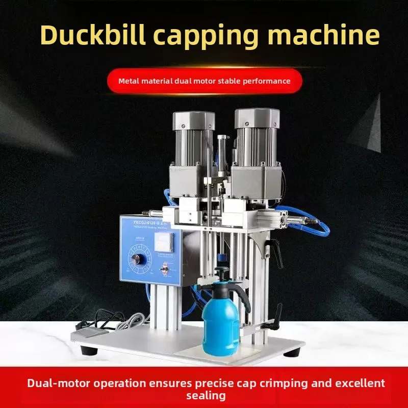 

Factory Direct Sale Semi-Automatic Desktop Pneumatic Capping Screwing for Round Cap Pump Spray Tightening