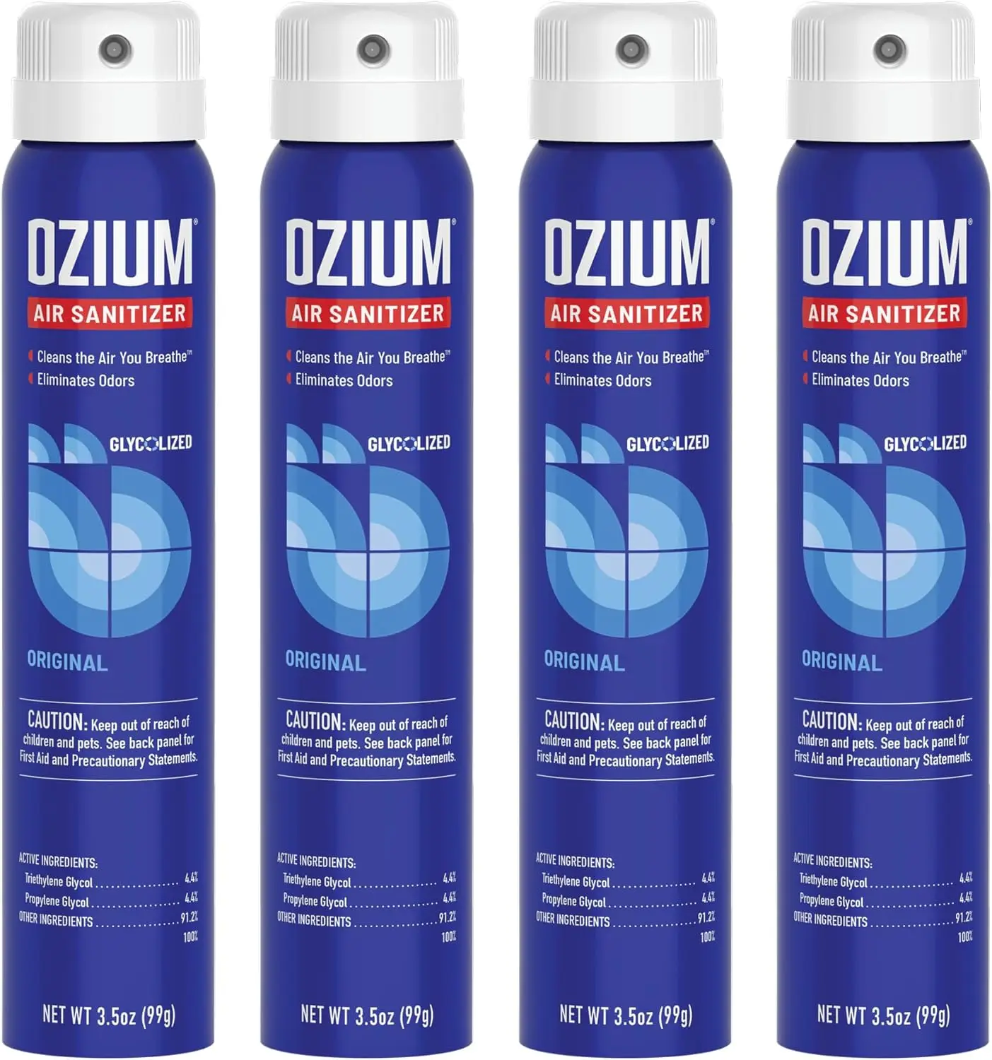 

3.5 Oz. Air Sanitizer & Odor Eliminator for Homes, Cars, Offices and More, Original Scent, 4 Pack