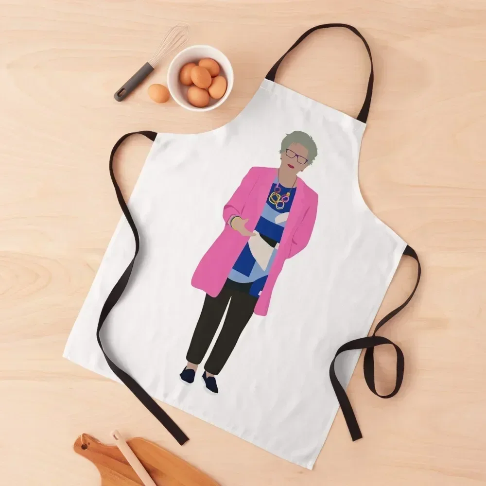 

Great British Baking Show Prue Leith S7E5 Apron Hairdressing Kitchen Things Things For Kitchen Kitchen For Man Apron