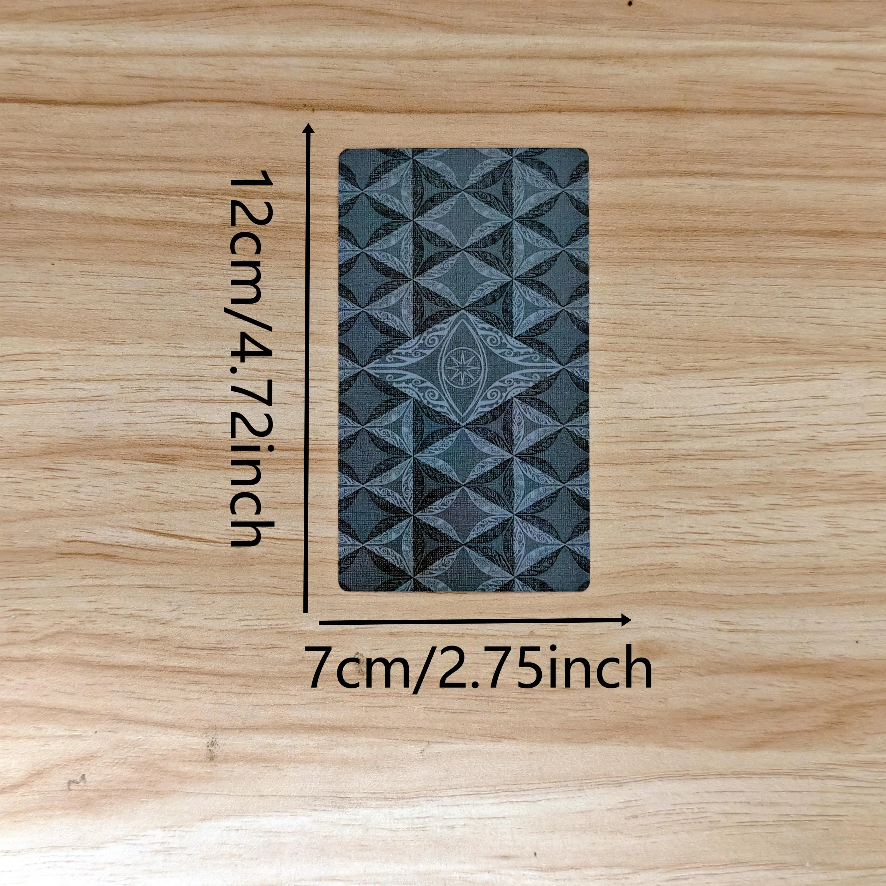 Jeu de cartes de tarot avec silhouettes 12x7cm, 78 cartes