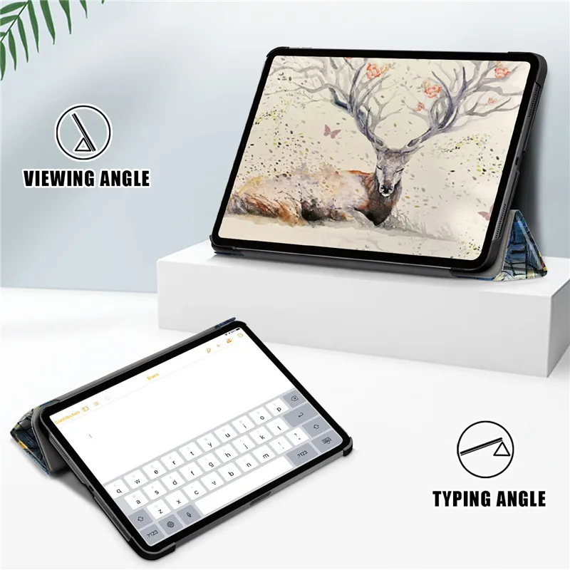 Máy Tính Bảng Funda Cho iPad Air 2022 2020 10.9 "Da PU Lưng Cứng Từ Gập Bao Da Dành Cho iPad Air 5 /iPad Air 4 Ốp Lưng Coque