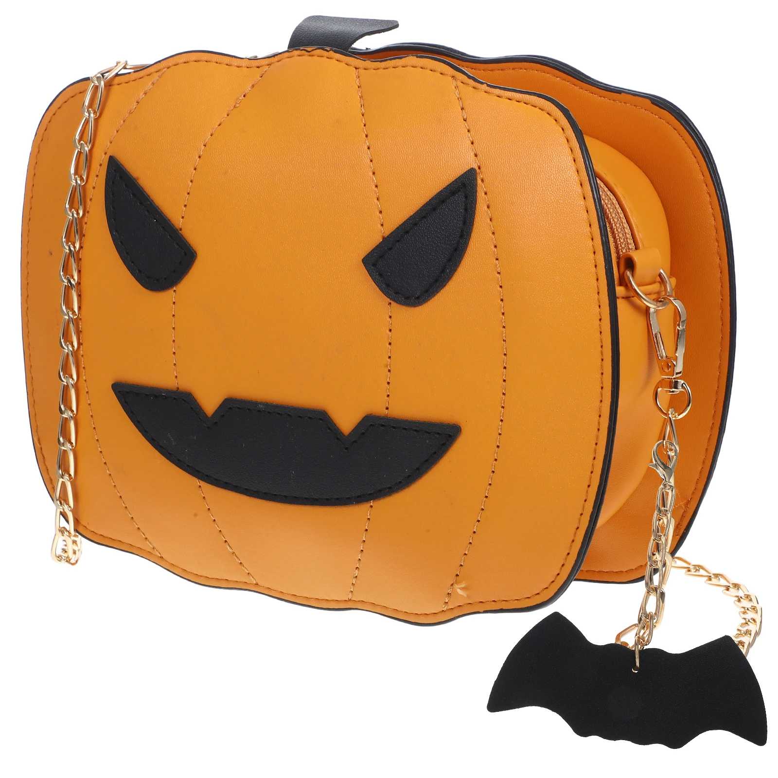 Halloween Pumpkin Bag Pumpkin Shaped Messenger Bag Devilish Style Purse Buns Shoulder bag Halloween Theme Crossbody girls gifts