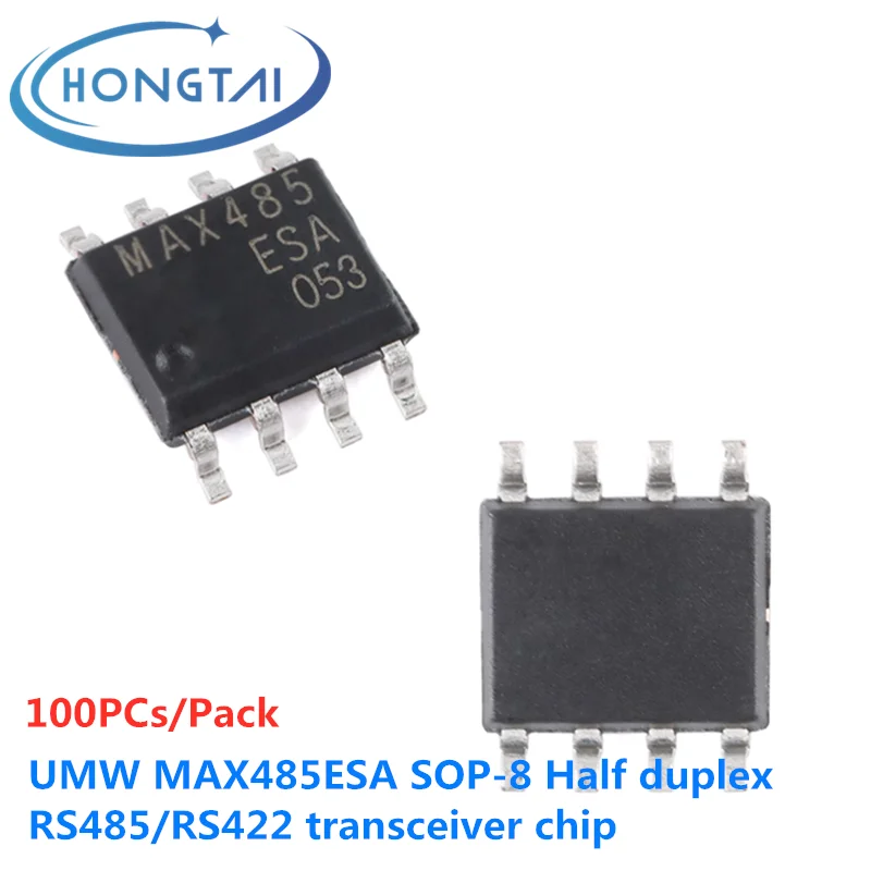 

100 шт. UMW MAX485ESA SOP-8 полудуплексный RS485/RS422 чип трансивера оригинальный новый