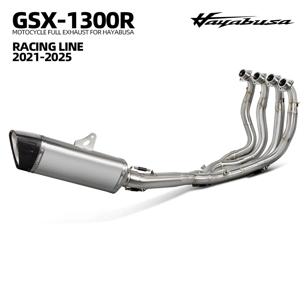 Racing Exhaust Modify Full System For Suzuki Hayabusa GSX1300R GSX-1300R Gen3 2021-2025 Motorcycle Escape Header Tube Muffler