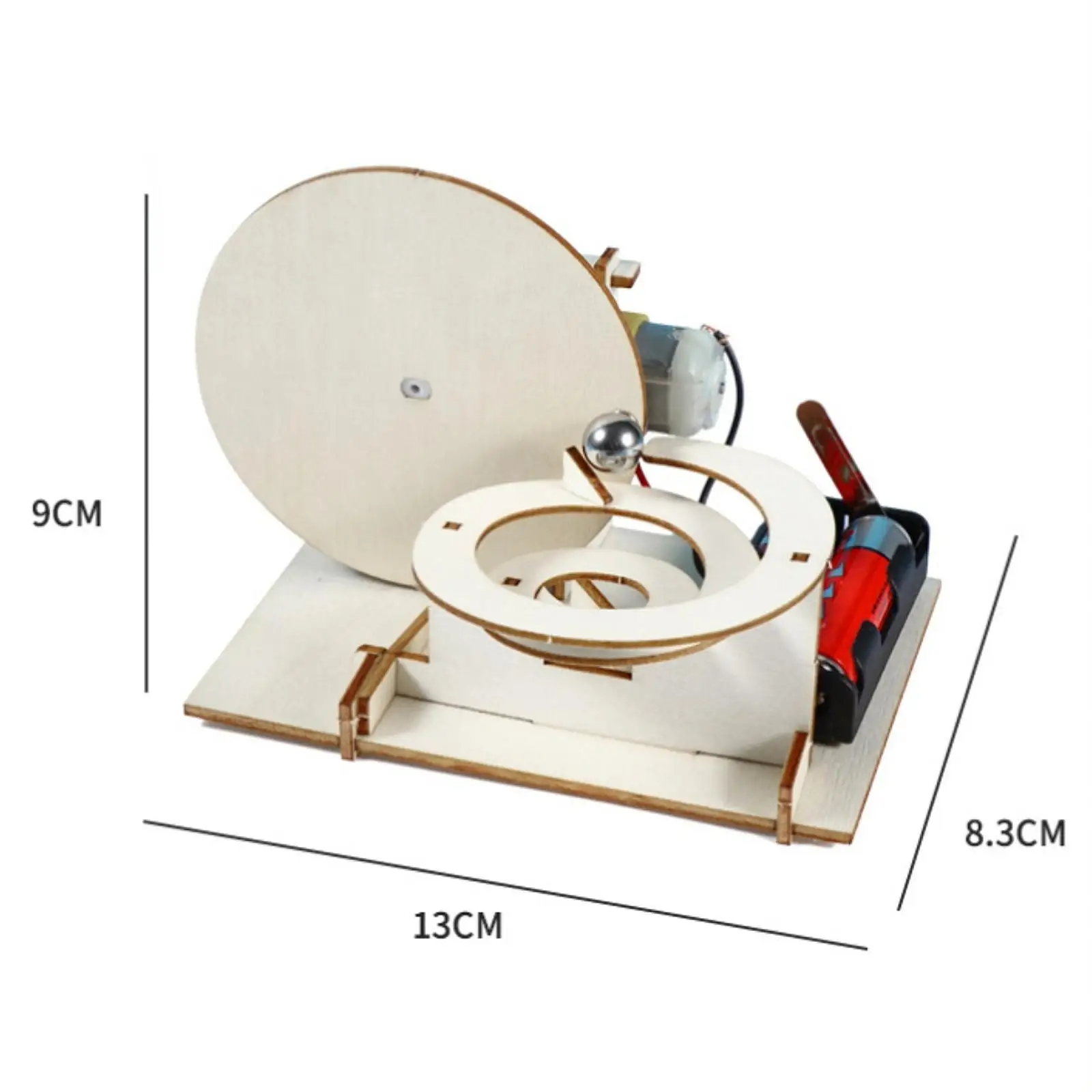 Kit de experimento de contas de rolamento magnético diy, pacote de material feito à mão, auxiliares de ensino exclusivo e interessante conjunto de pista de contas de rolamento