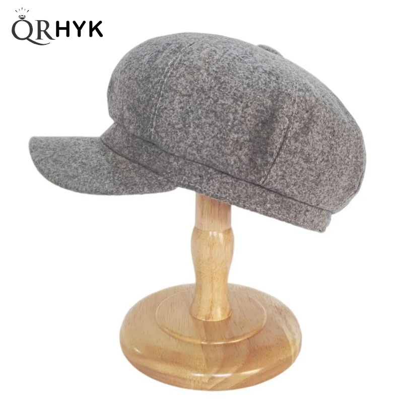 Fashion Women Beret Autumn Winter Octagonal Cap Hats Artist Painter Newsboy Hat Casual Beret Cap