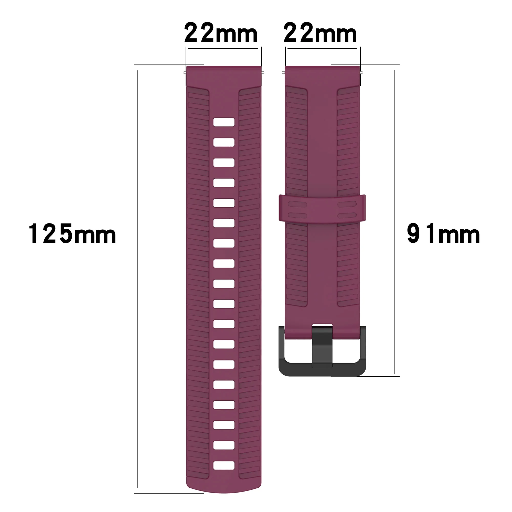 サムスンギャラクシーウォッチ用シリコンストラップ,アクティブ2,3,46mm, 42mm,ギアs3,20mm, 22mm,huawei gt2,3,pro,Amazfit用ウォッチバンド