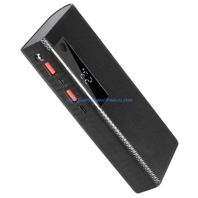 U2JE Compactly Plastic Powerbank Shell For 20650 Batteries Box Case Features Wireless Charging And Multiple Output Ports