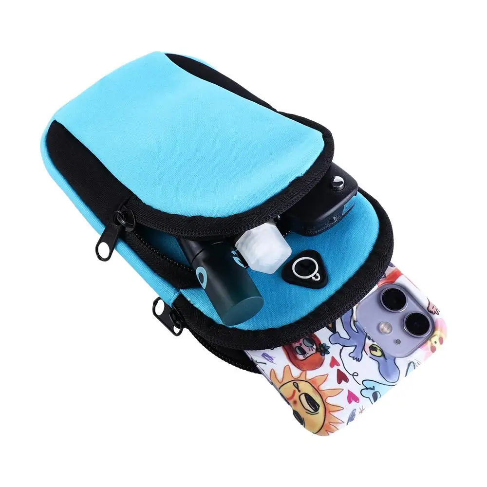 Phone Arm Band Pocket for Running Outdoor Sports Bag Adjustable Fitness Arm Bag Fitness Bag Wrist Bag Arm Bag Running Wallet