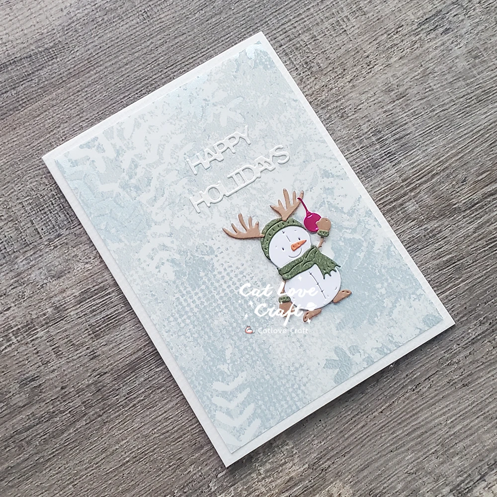 Catlove Niedliche Weihnachtstiere Metall-Stanzformen Scrapbooking-Schablone Stanzwerkzeug für Kartenherstellung DIY-Handwerk Prägung Neue Stanzformen – Detail 35