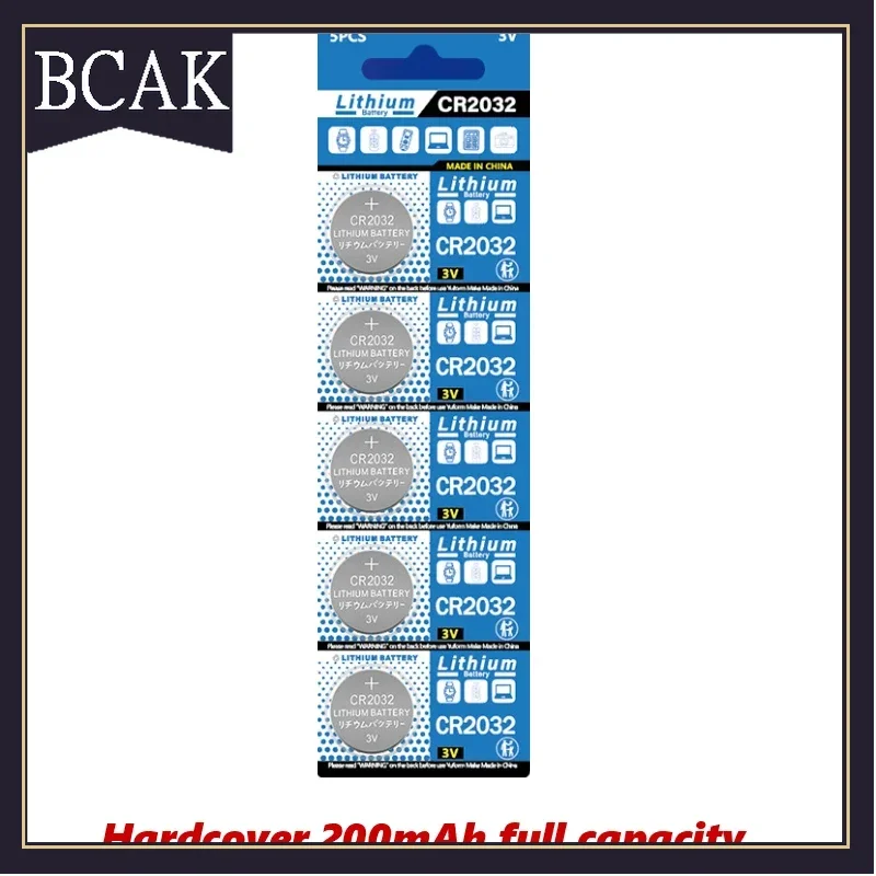 BCAK Style CR2032 Button Coin Cell CR2032 3V Lithium Battery DL2032 ECR2032 BR2032 Toy Watch Car Remote Control Calculator Mothe