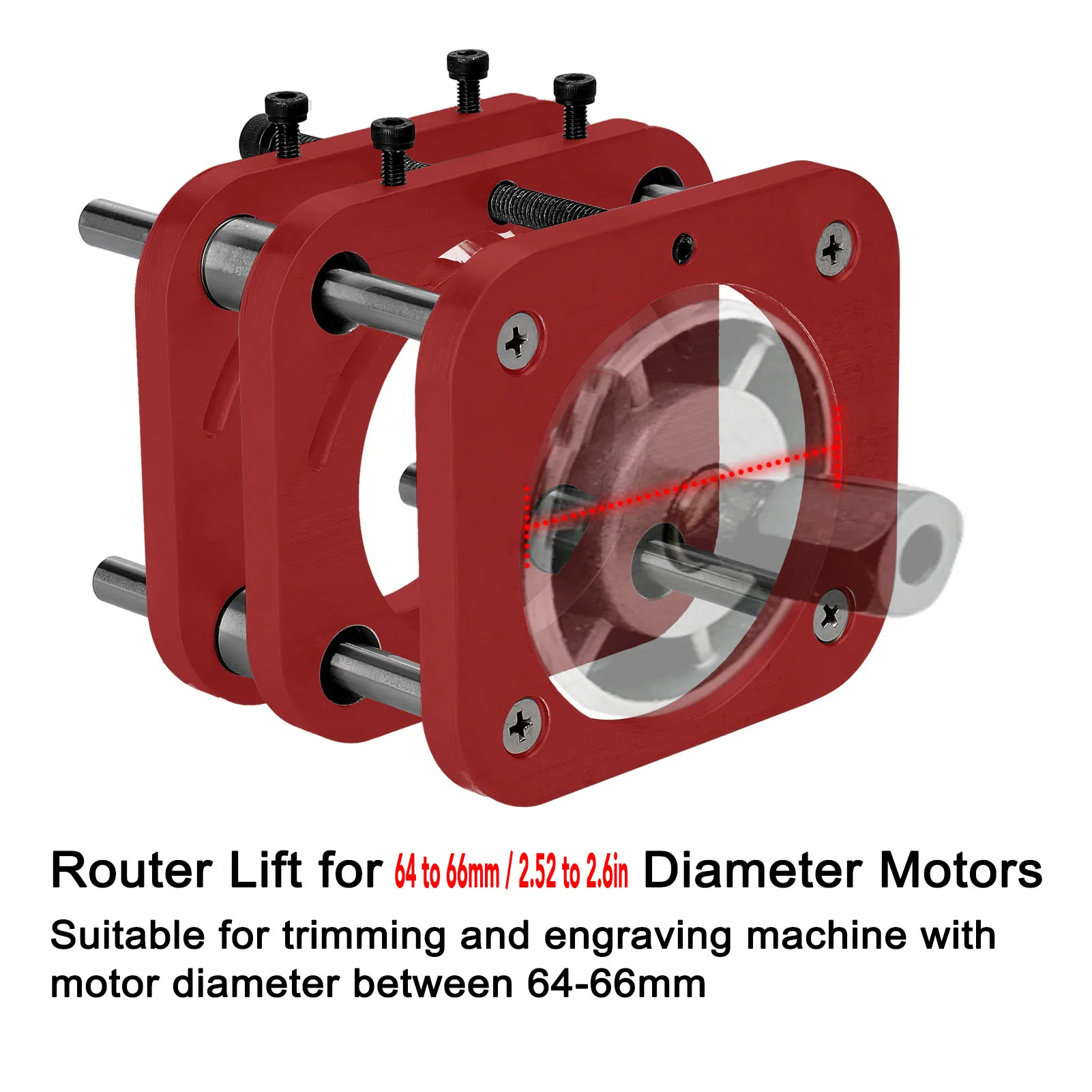 Подъемная база фрезерного станка, основание стола фрезерного станка, ход 51 мм, подъемная система подъема стола фрезерного станка для диаметров двигателя от 64 до 66 мм