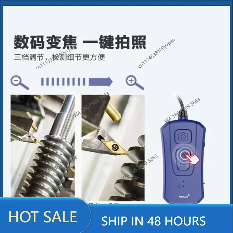 500W dual lens high definition industrial endoscope auto repair dual display camera pipe engine carbon deposition detection