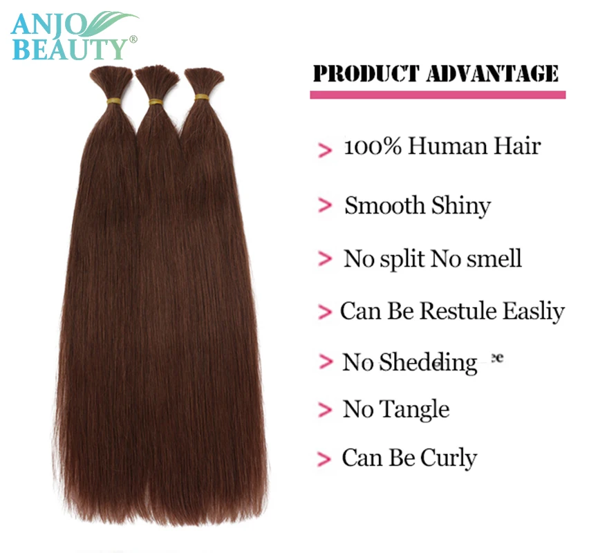 Straight human Hair Bulk For Braiding Human Hair Vietnam Remy Hair Bulks No Weft 50g Natural Hair Extensions For Women