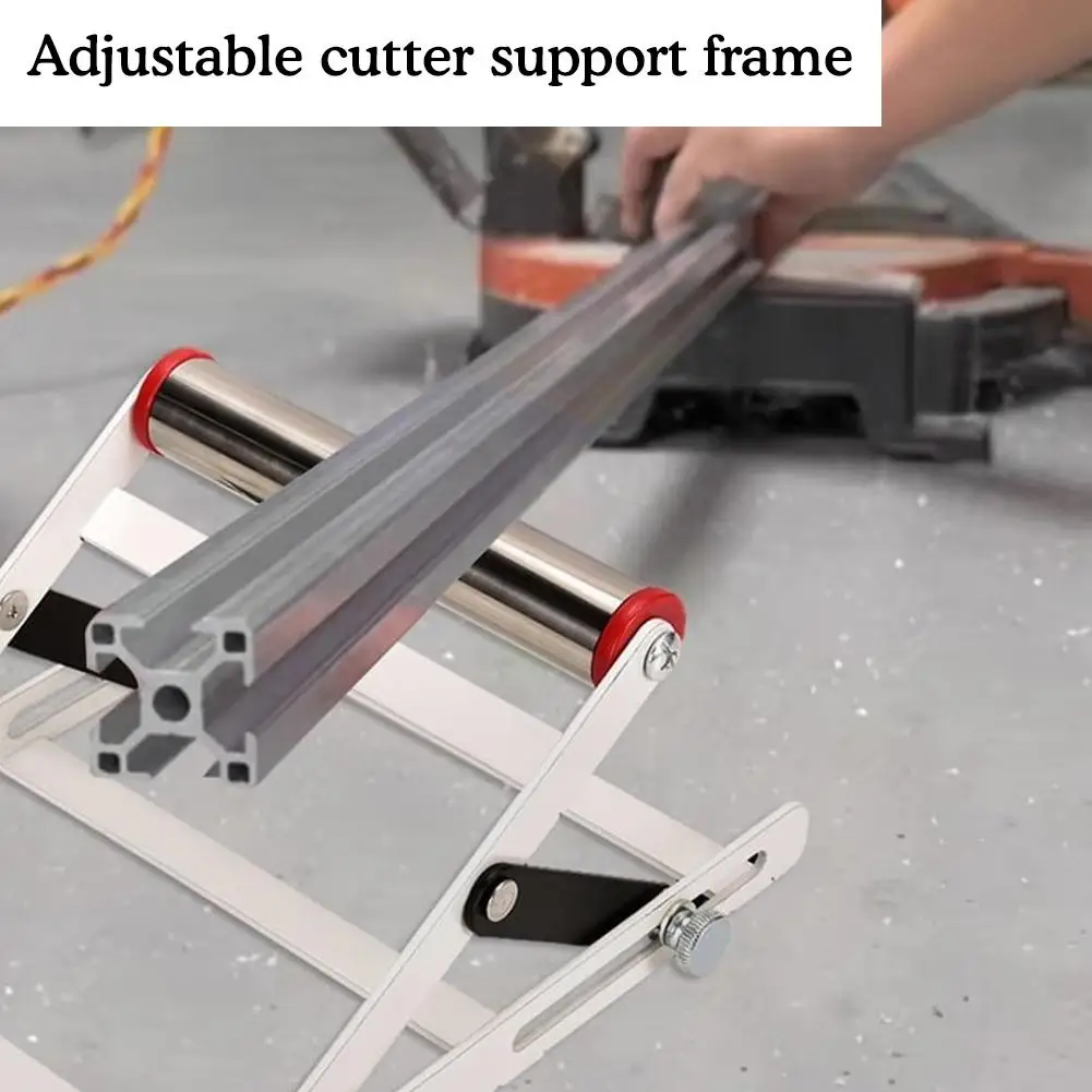 Adjustable Roller Stand - Material Support Bracket For Cutting Machine Cutting Lift Table Stand Workbench Lift Power Tools H8B7