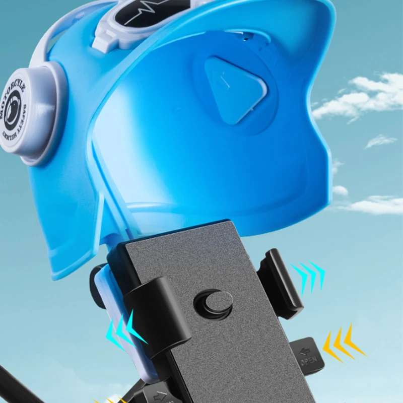 Summer Electric Bike Phone Sunscreen Stand Small Helmet Rider Motorcycle Mobile Phone Holder Cycling Phone Waterproof Sunshade