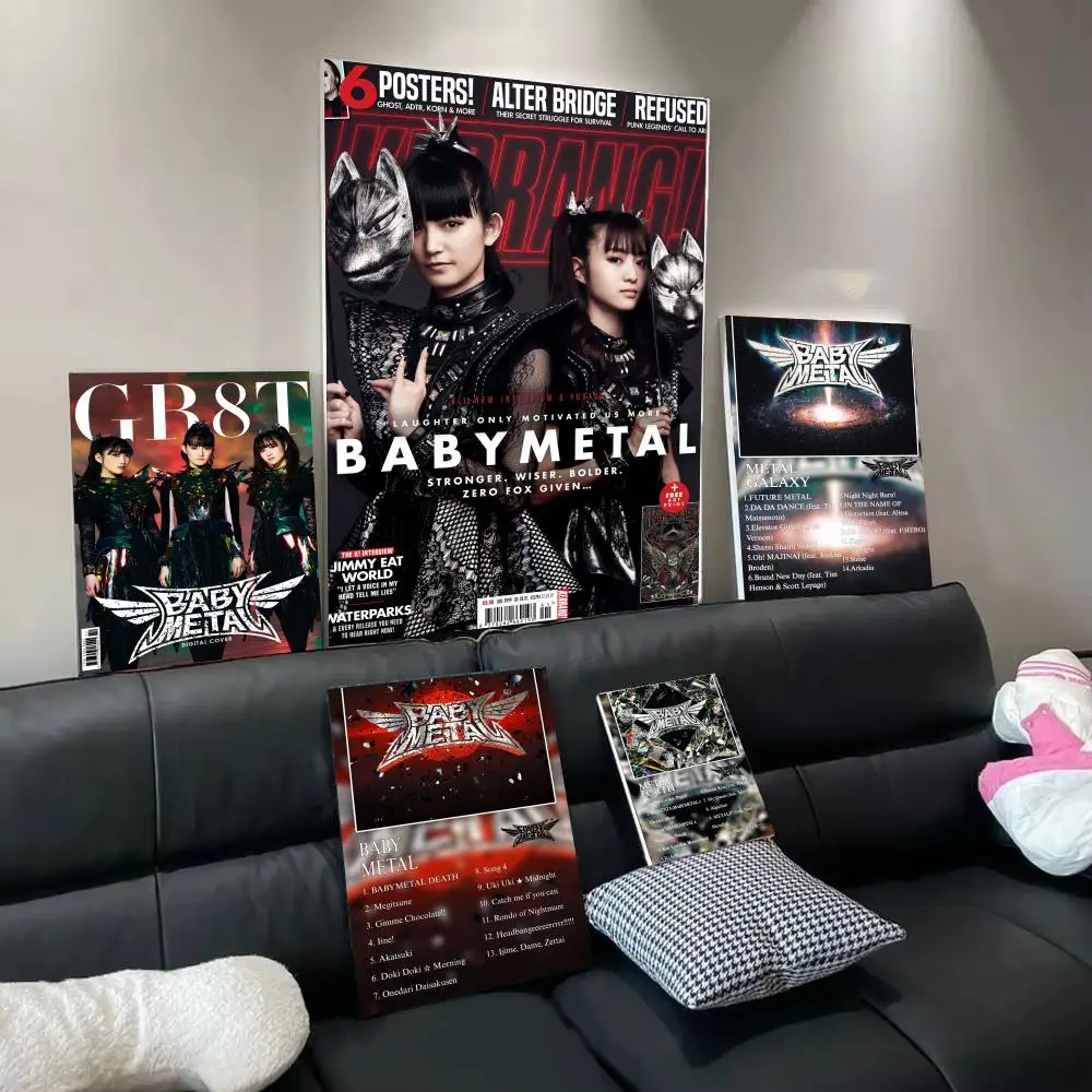 Heavy Metal B-BABYMETALS Poster Modern Minimalist Wall Art Prints for Bedroom Living Room Home Decor Interior Gift