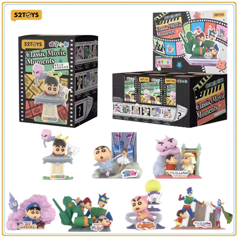 

In Stock Original 52TOYS Crayon Shin Chan Movie Scene Series Blind Box Anime Character Model Collection Holiday Toys Gifts