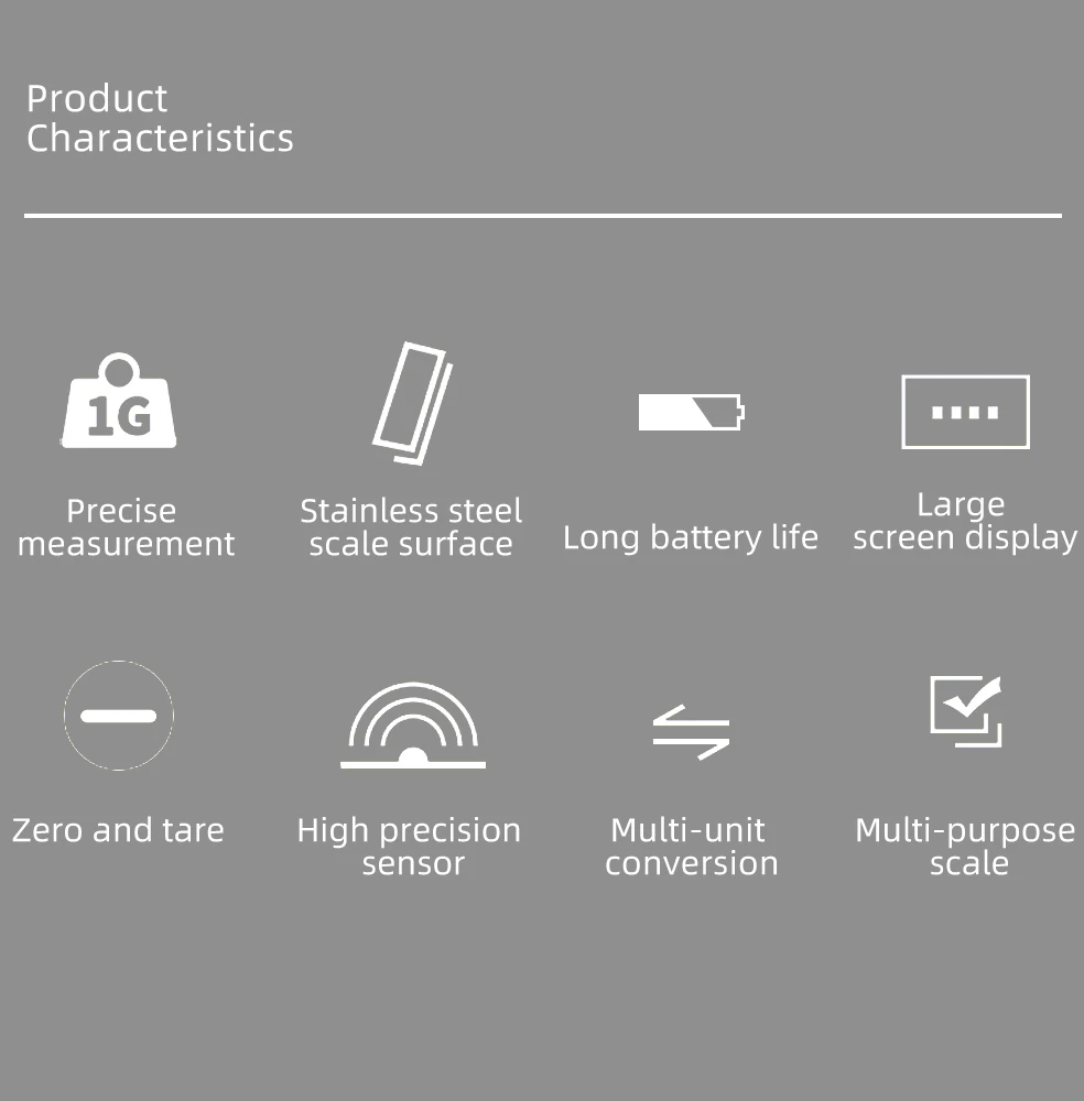Digitale Präzisions-Küchenwaage 0,01g 500g / 3kg LCD Elektronische Waage für Lebensmittel, Diät, Schmuck, Post und Messungen – Detail 2