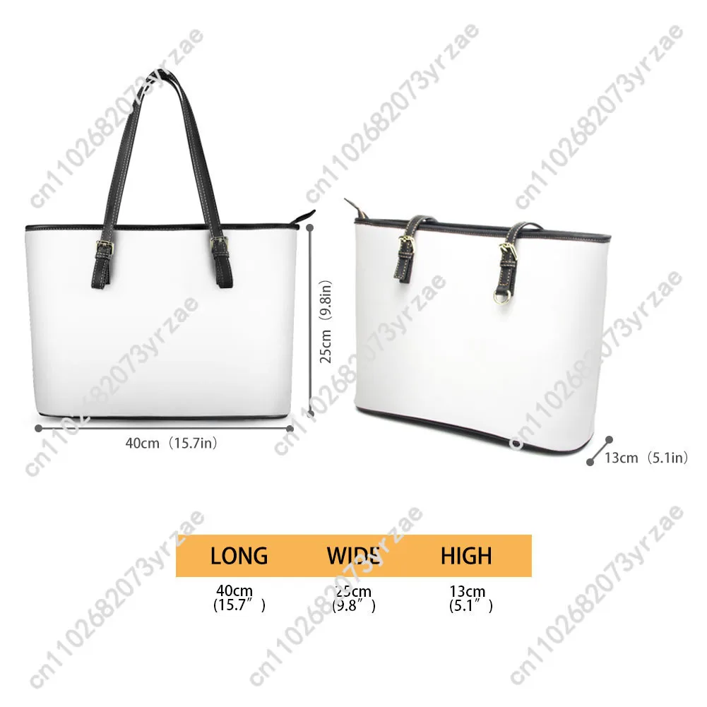 The White Stripes Handbag Mens Womens Personalized Tote Bag Fashion Shoulder Bag Business Commuter Leather Purse Customize Bags